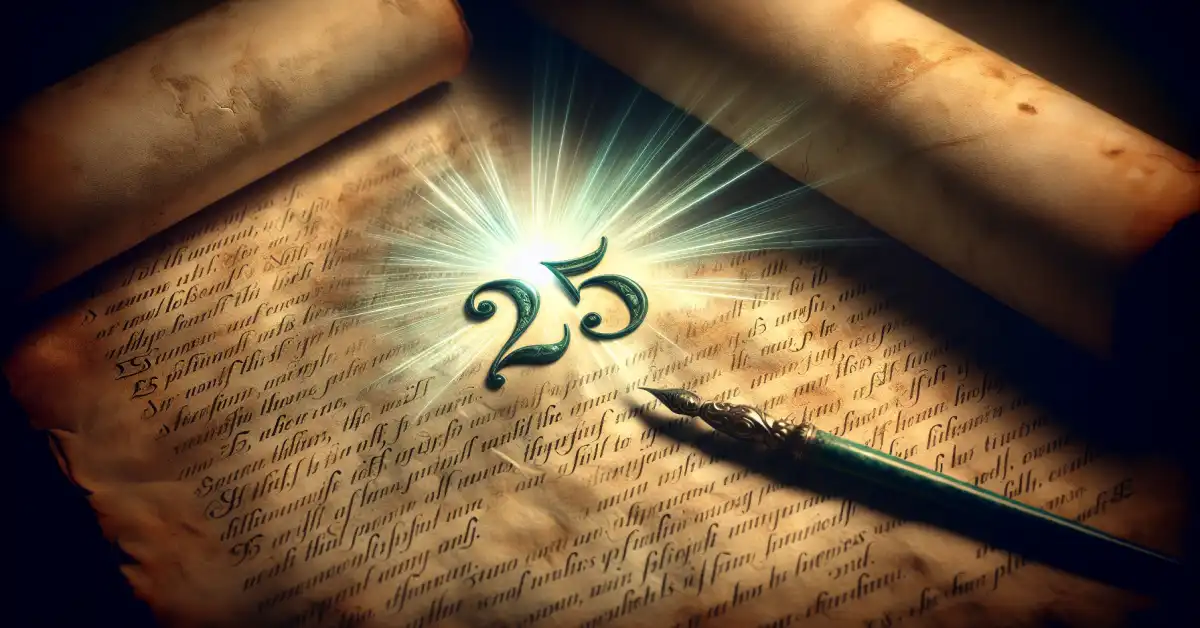 number 25 meaning in the Bible