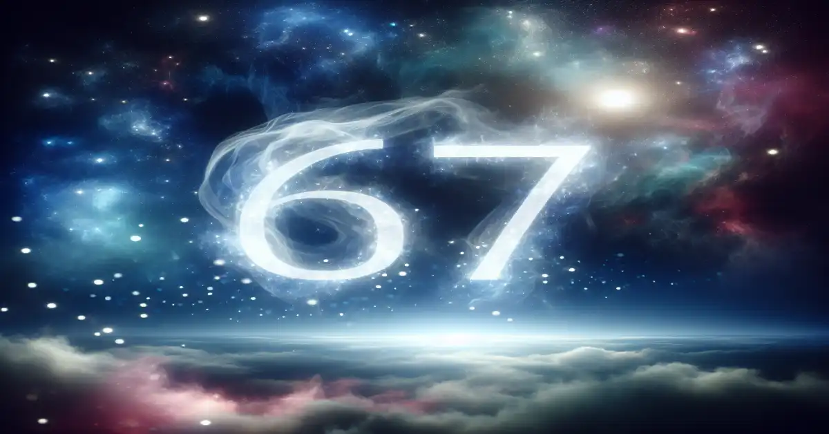 number 67 meaning related