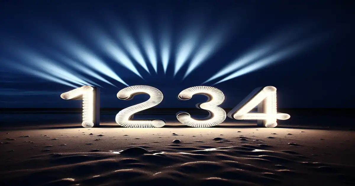 1234 number meaning related