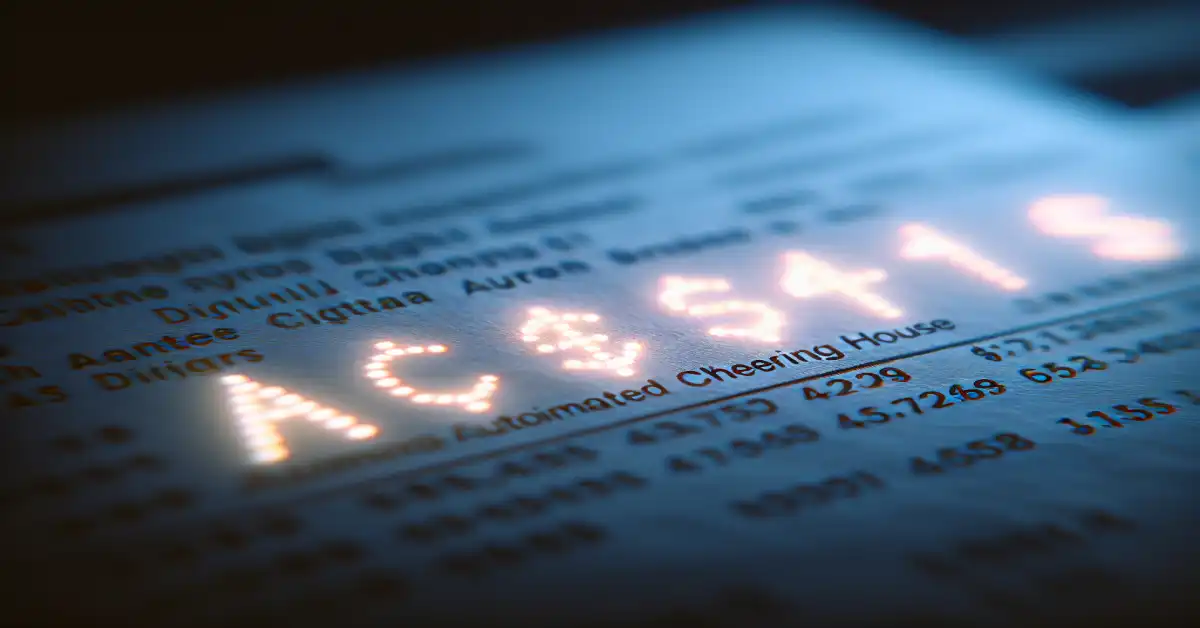 ach number meaning bank