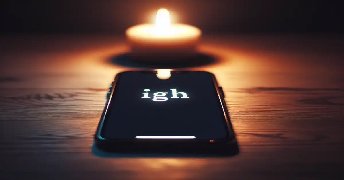 what do igh mean in text