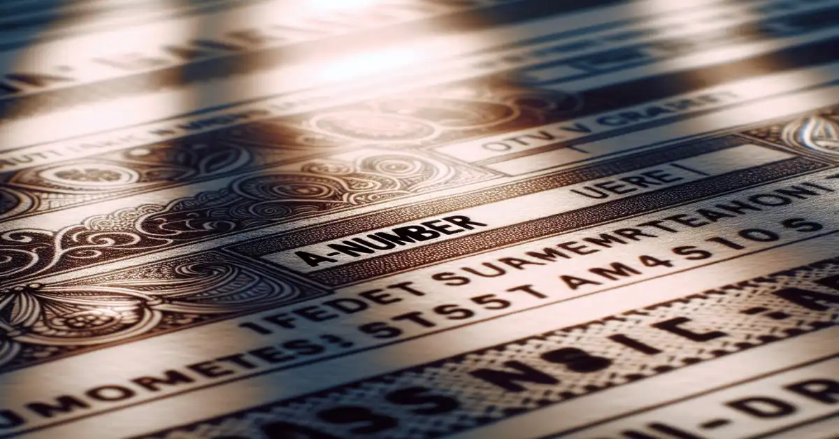 uscis a number meaning related