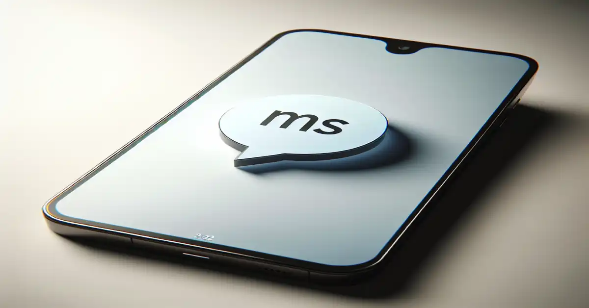 what does ms mean in text