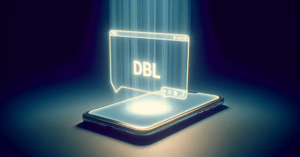 what does DBL mean in text